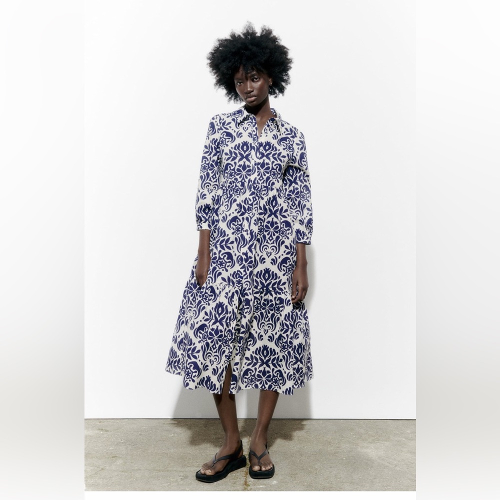 Zara print maxi